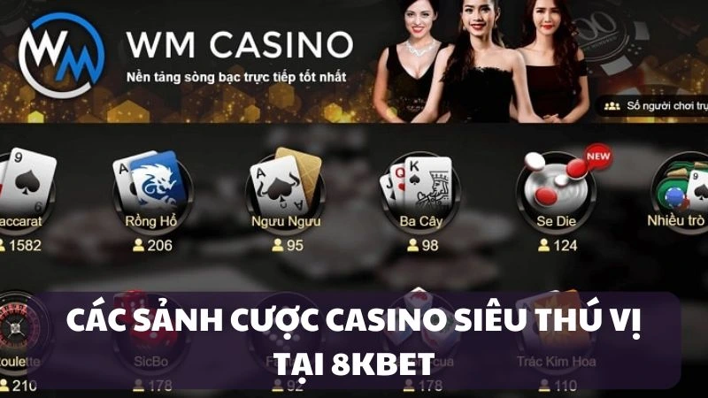 Kho game Casino tại WM